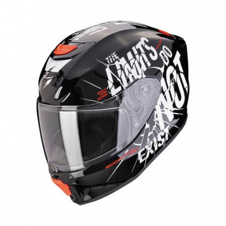 Scorpion EXO-391 EXO-JNR AIR BOUM Motorcycle Helmet Black-White