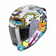 Motorradhelm Scorpion EXO-JNR AIR FUN Weiss-Blau