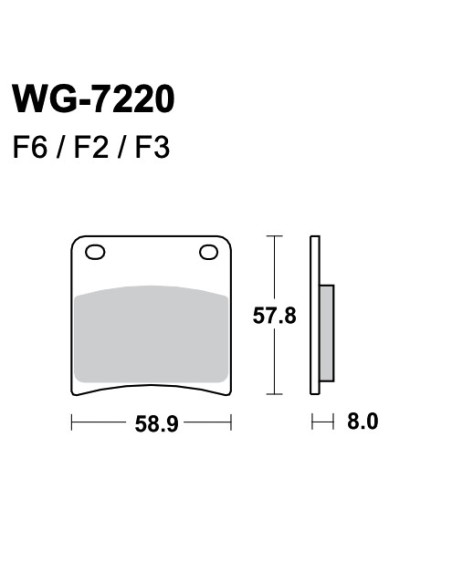 Plaquettes de frein WRP WG-7220