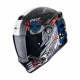 Casque Moto Scorpion COVERT FX SKULLZ Noir-Gris-Rouge