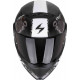 Casque Moto Scorpion COVERT FX SKULLZ Noir mat-Gris-Or