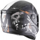 Casque Moto Scorpion COVERT FX SKULLZ Noir mat-Gris-Or