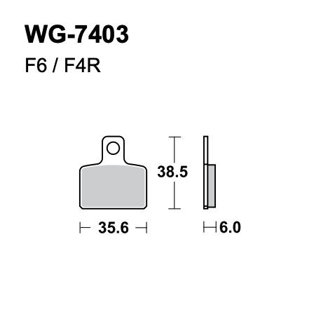 Disc brake pads WRP WG-7403