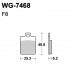 Disc brake pads WRP WG-7468