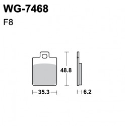 Scheibenbremsbeläge WRP WG-7468