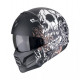 Casque Moto Scorpion EXO-COMBAT II GENESIS Noir Mat-Blanc-Or