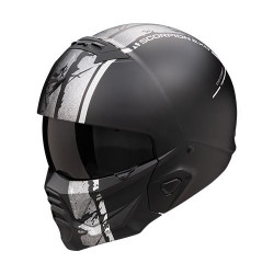 Casque Moto Scorpion EXO-COMBAT II LORD Noir Mat-Argent