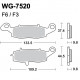 Disc brake pads WRP WG-7520