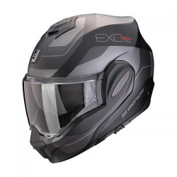 Scorpion EXO-TECH EVO PRO COMMUTA Motorcycle Helmet Matt Black-Silver