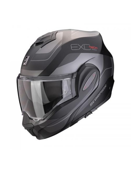 Motorradhelm Scorpion EXO-TECH EVO PRO COMMUTA MattSchwarz-Silber
