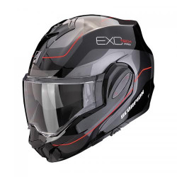 Casque Moto Scorpion EXO-TECH EVO PRO COMMUTA Black-Silver-Red