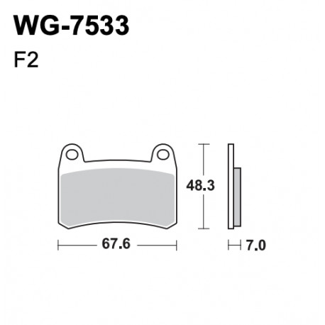 Disc brake pads WRP WG-7533