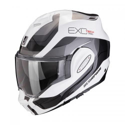 Scorpion EXO-TECH EVO PRO COMMUTA Motorcycle Helmet Black-Silver-Yellow