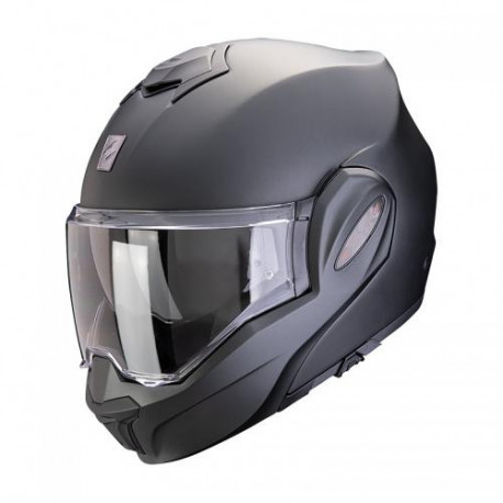 Motorradhelm Scorpion EXO-TECH EVO PRO SOLID PerlmuttSchwarz Matt