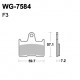 Disc brake pads WRP WG-7584