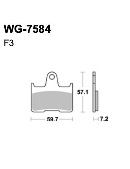 Scheibenbremsbeläge WRP WG-7584
