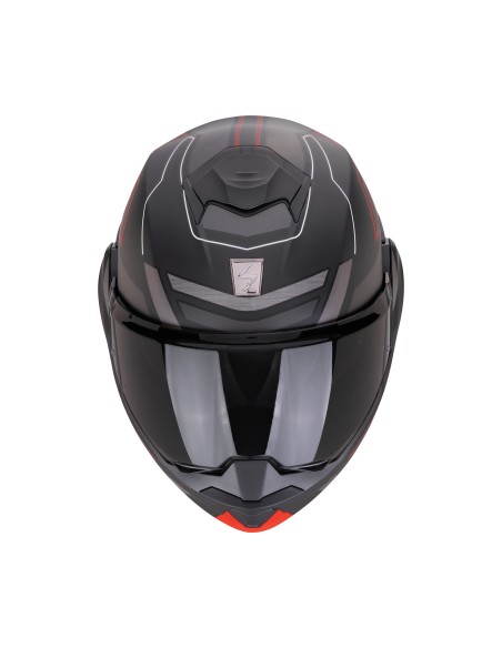 Scorpion EXO-TECH EVO PRO CONQUER Motorcycle Helmet Matt Black-Red