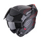 Casque Moto Scorpion EXO-TECH EVO PRO CONQUER Noir mat-Rouge