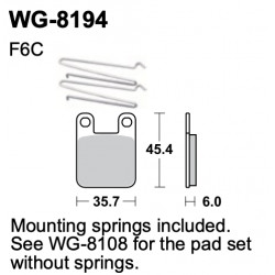 Disc brake pads WRP WG-8194