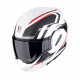 Casque Moto Scorpion EXO-TECH EVO PRO FURIO Blanc mat-Noir-Rouge