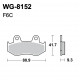 Disc brake pads WRP WG-8152