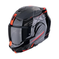 Scorpion EXO-TECH EVO PRO TRAVELLER Motorcycle Helmet Black-Red