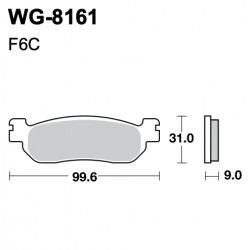 Disc brake pads WRP WG-8161-F6C