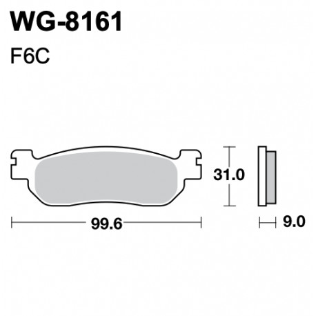 Plaquettes de frein WRP WG-8161-F6C