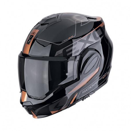 Scorpion EXO-TECH EVO PRO TRAVELLER Motorcycle Helmet Black-Copper