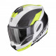 Casque Moto Scorpion EXO-TECH EVO PRO TEAM Blanc-Jaune Fluo