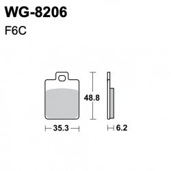 Disc brake pads WRP WG-8193