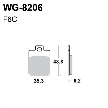 Scheibenbremsbeläge WRP WG-8193