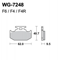 Plaquettes de frein WRP WG-7248