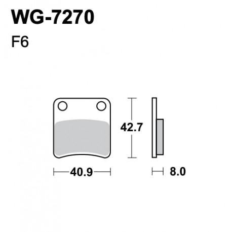 Plaquettes de frein WRP WG-7270