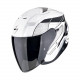 Motorradhelm Scorpion EXO-Z1 VUE Weiss-Schwarz-Silber