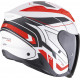 Casque Moto Scorpion EXO-Z1 VUE Blanc mat-Rouge-Noir