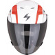 ScorpionEXO-Z1 VUE Motorcycle Helmet Matt White-Red-Black
