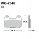 Disc brake pads WRP WG-7346