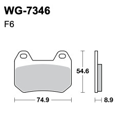 Scheibenbremsbeläge WRP WG-7346