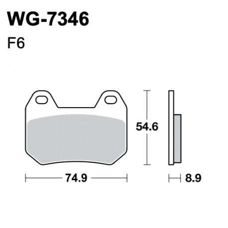 Disc brake pads WRP WG-7346