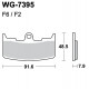 Disc brake pads WRP WG-7395