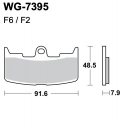 Disc brake pads WRP WG-7395