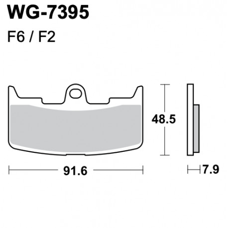 Disc brake pads WRP WG-7395