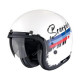 Casque Moto Scorpion BELFAST EVO ADONIS Blanc-Rouge-Bleu