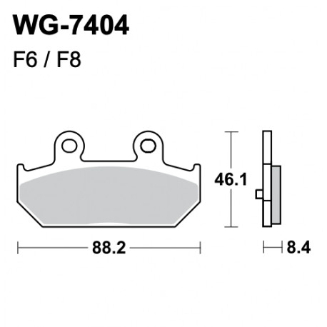 Scheibenbremsbeläge WRP WG-7404