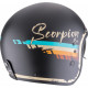 Motorradhelm Scorpion BELFAST EVO ADONIS Mattschwarz-Beige