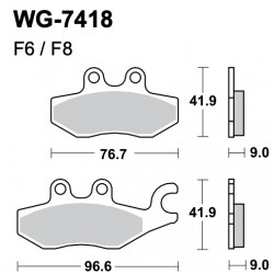 Scheibenbremsbeläge WRP WG-7418