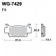 Disc brake pads WRP WG-7429