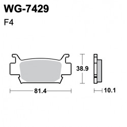 Plaquettes de frein WRP WG-7429