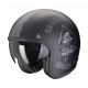 Scorpion BELFAST EVO SPADE Motorcycle Helmet Matt Black-Silver